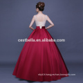 Vin Rouge Ball Gown Sweetheart Beaded Flower Appliqued Quinceanera Robes Robes
